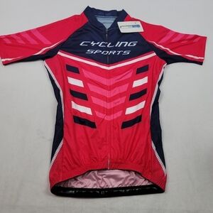 NWT zip up cycling sports coolmax shirt
